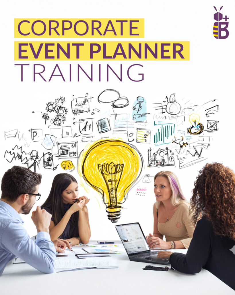 Original BeePositive Academy Corporate Event Planner Training poster